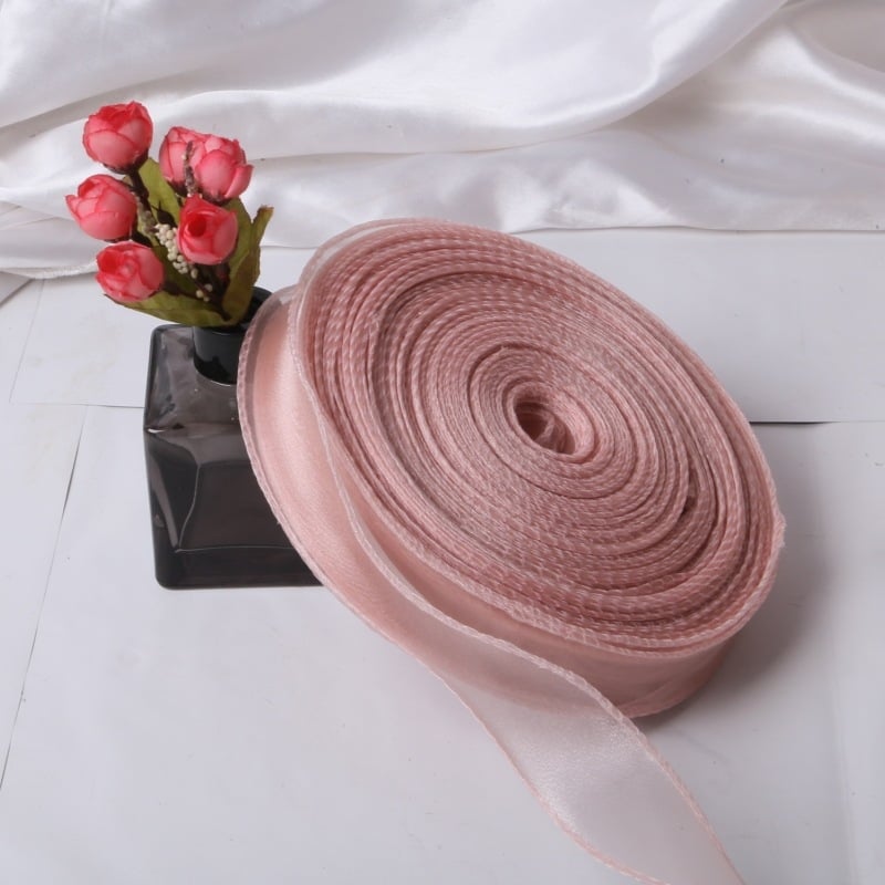 Next gift Poliester gazasta vrpca s ribljim repom, čist rub, za bukete cvijeća, ručna izrada DIY