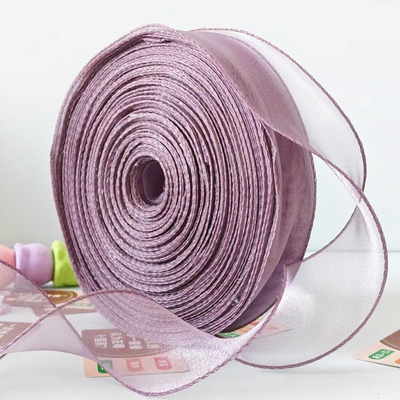 Next gift Poliester gazasta vrpca s ribljim repom, čist rub, za bukete cvijeća, ručna izrada DIY