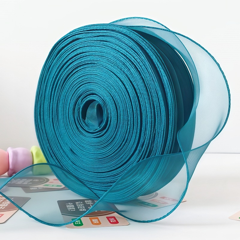 Next gift Poliester gazasta vrpca s ribljim repom, čist rub, za bukete cvijeća, ručna izrada DIY