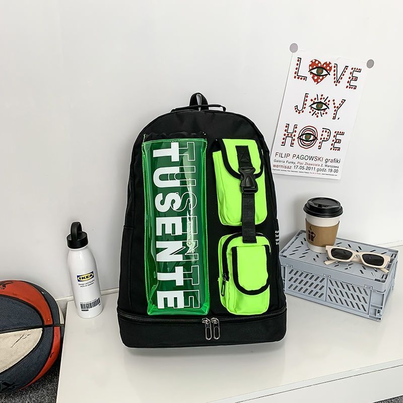 Спортна раница за бадминтон и тенис, голям капацитет, полиестер, персонализирана, подходяща за други спортове с топки