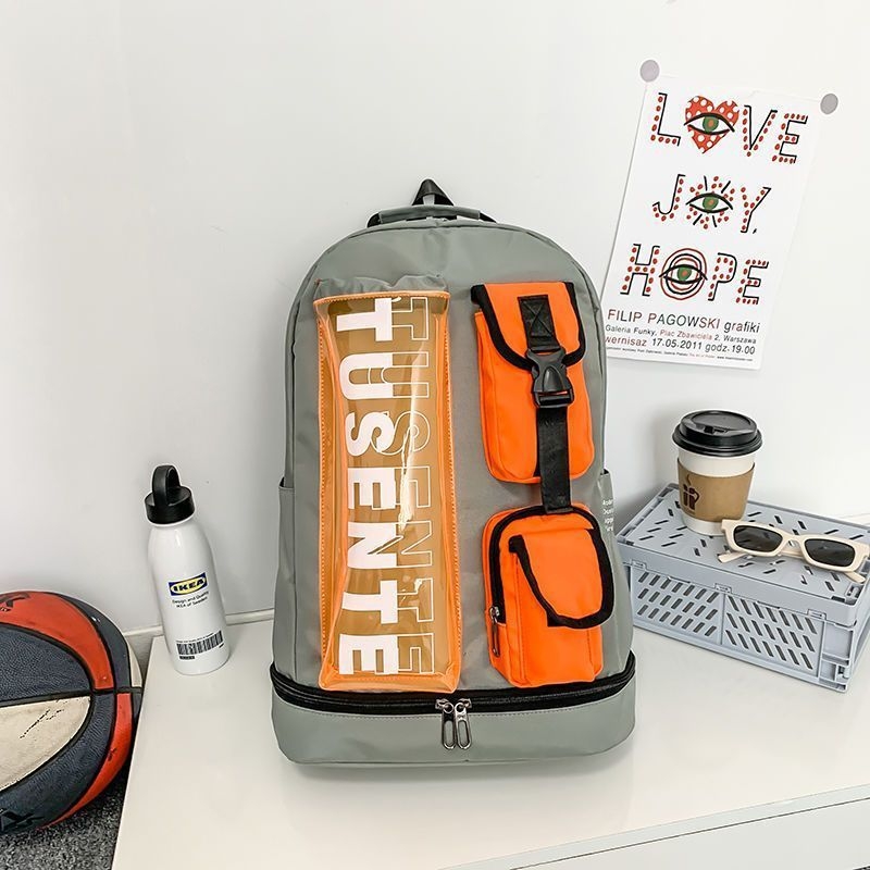 Спортна раница за бадминтон и тенис, голям капацитет, полиестер, персонализирана, подходяща за други спортове с топки