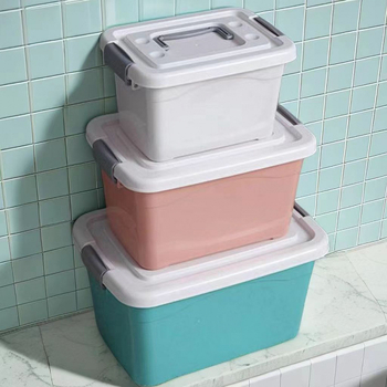 Houxu PP műanyag tároló doboz fedéllel, átlátszó, többfunkciós, hordozható