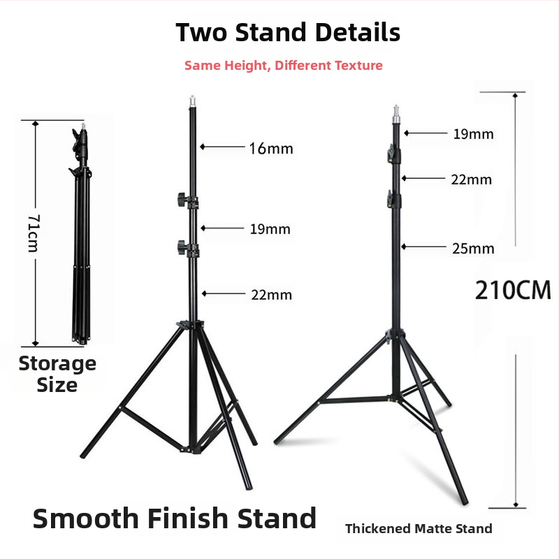 Podlahové kruhové svetlo pre Live stream s držiakom na telefón, LED 55–65W, 220V, stmievateľné