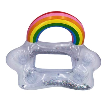 PVC felfújható vízi játék gyerekeknek – vastagított felfújható úszóplatform a vízhez, PVC anyag, 7–14 éveseknek megfelelő