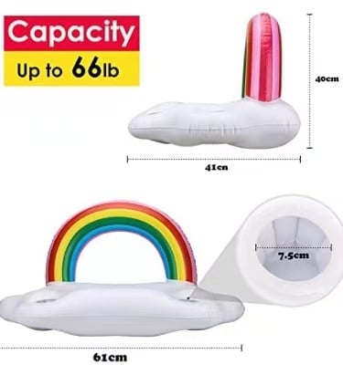 PVC felfújható vízi játék gyerekeknek – vastagított felfújható úszóplatform a vízhez, PVC anyag, 7–14 éveseknek megfelelő