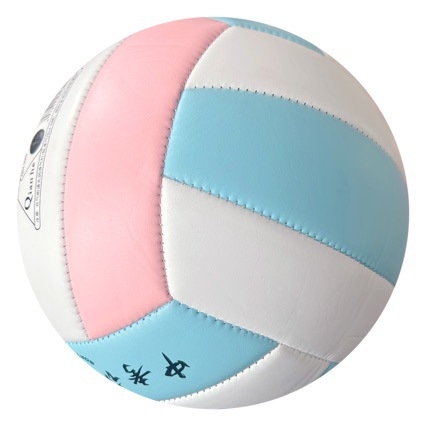 PVC Macaron odbojka za trening – šivana strojem, unutarnja lopta, ispis logotipa dostupan