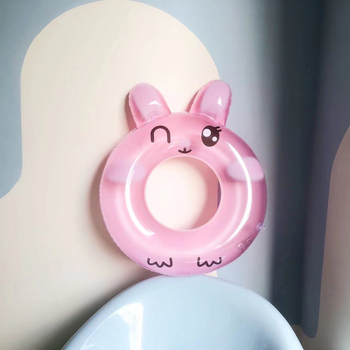 Gyerekeknek PVC úszógumi állatmintával kezdőknek, manuális felfújás