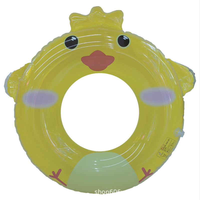 Gyerekeknek PVC úszógumi állatmintával kezdőknek, manuális felfújás