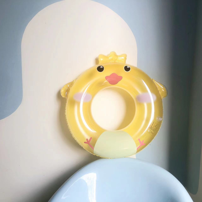 Gyerekeknek PVC úszógumi állatmintával kezdőknek, manuális felfújás