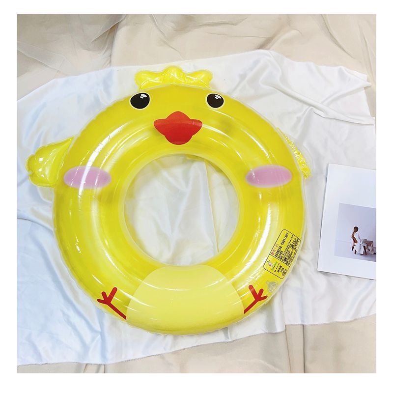Gyerekeknek PVC úszógumi állatmintával kezdőknek, manuális felfújás