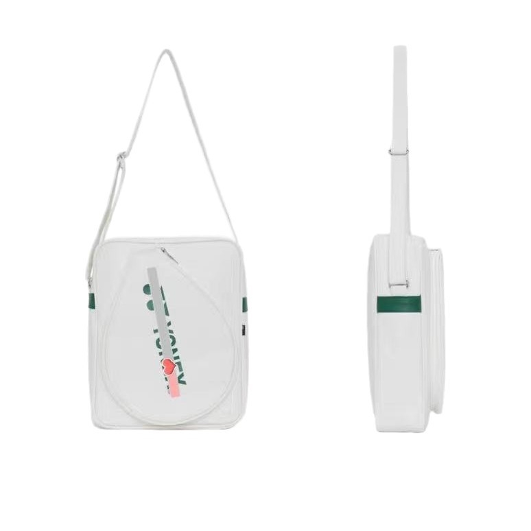 Чанта за бадминтон с голям капацитет, кръстосана презрамка; PU материал, водоустойчива тъкан; подходяща за бадминтон/тенис на маса