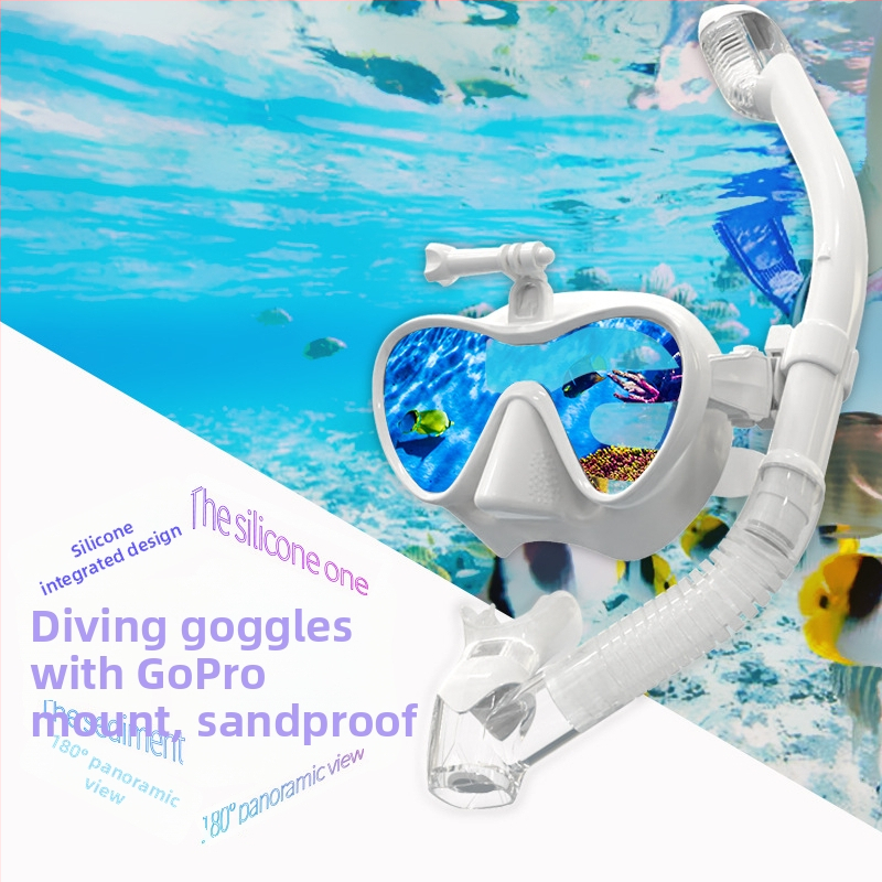 Maska za ronjenje s GoPro nosačem, set za slobodno ronjenje i šnorkanje