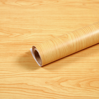 Tapeta s drvnim uzorkom, vodootporna zidna naljepnica za renoviranje namještaja, PVC, ravna zidna naljepnica, moderni minimalistički stil.