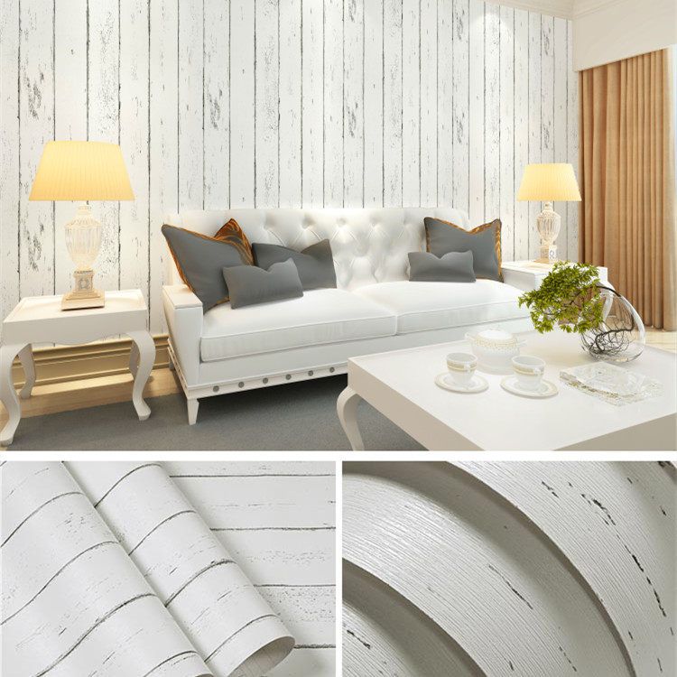 Tapeta s drvnim uzorkom, vodootporna zidna naljepnica za renoviranje namještaja, PVC, ravna zidna naljepnica, moderni minimalistički stil.