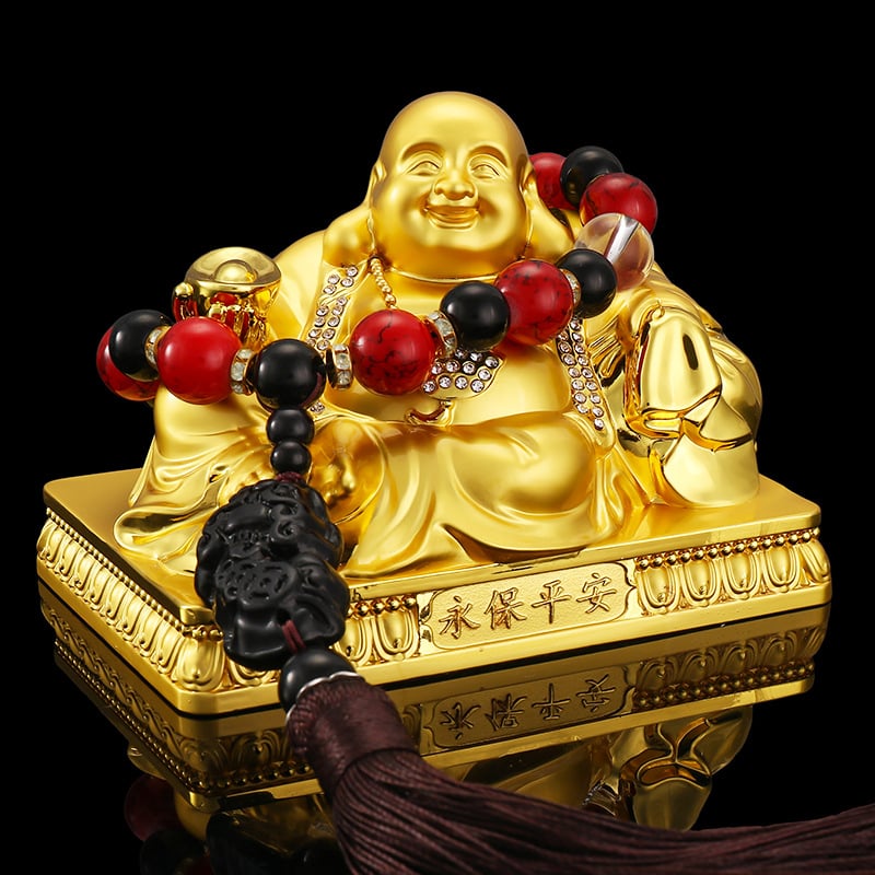 Automobilska dekorativna figura od legure, Buda Maitreya, kineski tradicionalni stil, dekoracija, mogućnost prilagođene obrade