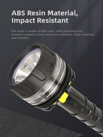 Yon Sub potápačská baterka, PC materiál, prispôsobiteľné osvetlenie pre potápanie