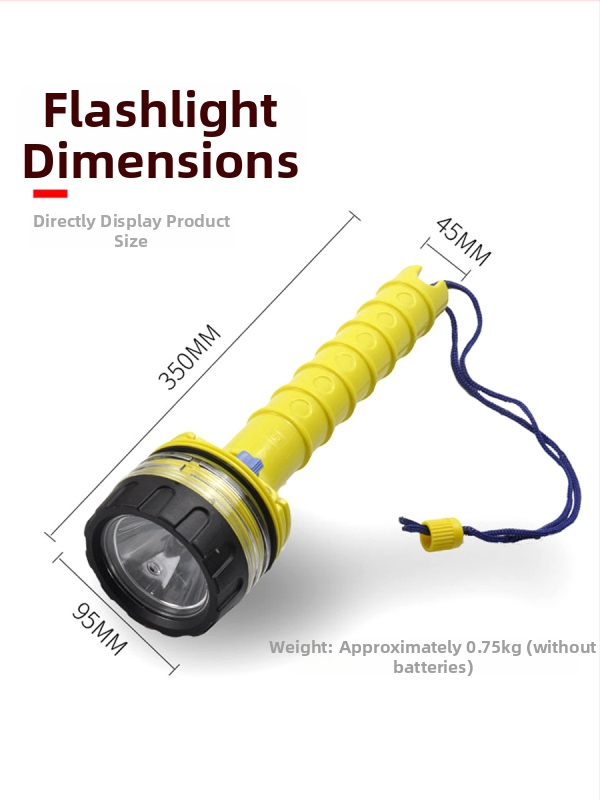 Yon Sub potápačská baterka, PC materiál, prispôsobiteľné osvetlenie pre potápanie