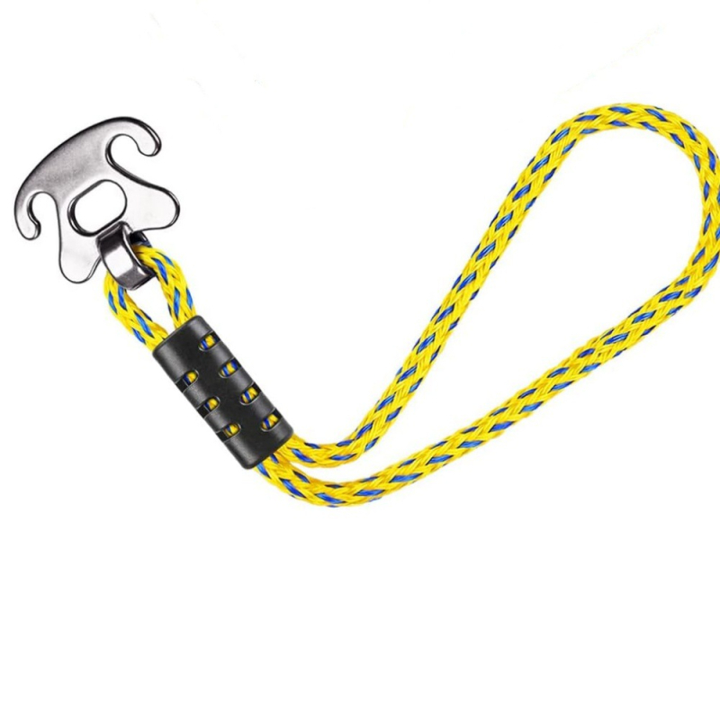 Nagy teherbírású csónak vontató kötél rozsdamentes csatlakozóval, 12 láb hosszú, PE anyagú