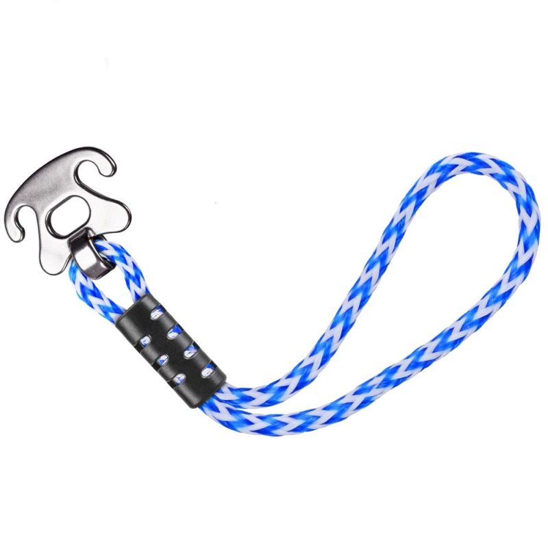 Nagy teherbírású csónak vontató kötél rozsdamentes csatlakozóval, 12 láb hosszú, PE anyagú