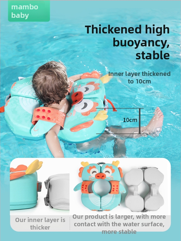 Mambobaby beznafukovací podpažný kruh s motívom Totoro, nastaviteľný, pre deti od 3 mesiacov do 6 rokov