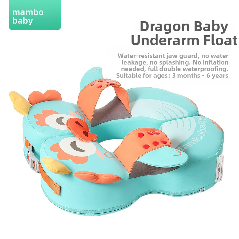 Mambobaby beznafukovací podpažný kruh s motívom Totoro, nastaviteľný, pre deti od 3 mesiacov do 6 rokov