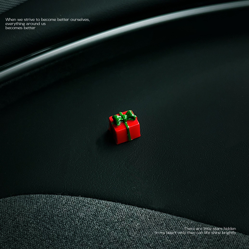 Смолено автомобилно интериорно украшение за централна конзола – лек лукс стил, симпатично мини коледно украшение