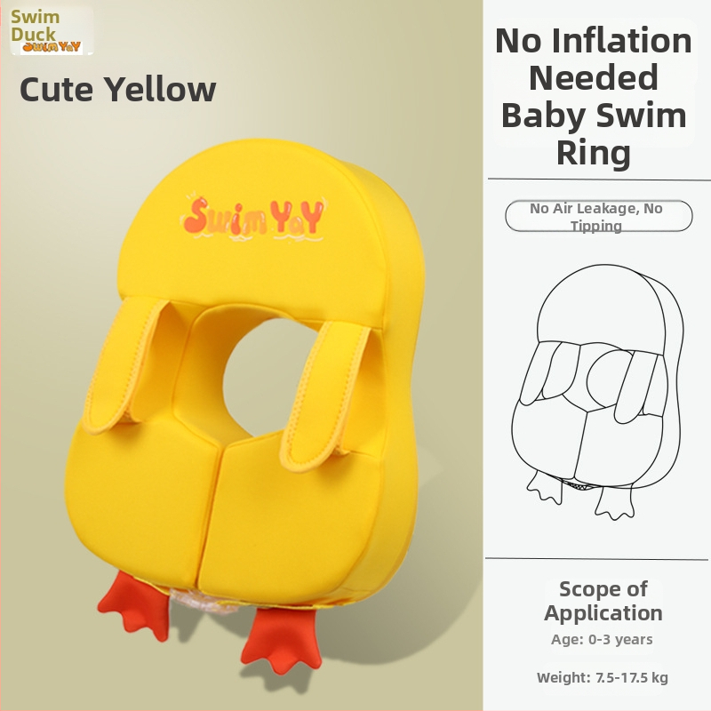 Dječji podlaktni plivački prsten s motivom pingvina, bez nadimanja, Ya006, ekološki materijal