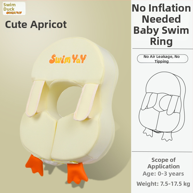 Dječji podlaktni plivački prsten s motivom pingvina, bez nadimanja, Ya006, ekološki materijal