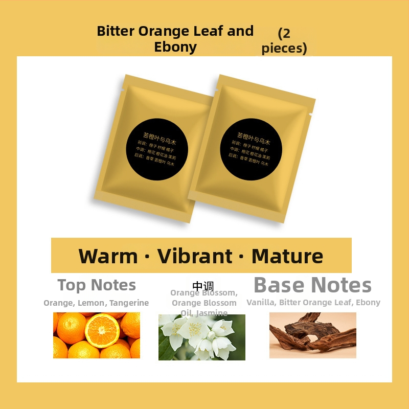 Auto mirisni ukras LA'vieparfaite s metalnim držačem parfema; funkcije: dekoracija, aromatiziranje i uklanjanje mirisa; mirisi: Nile garden, white tea, bitter orange leaf & oud; rok trajanja: tri godine