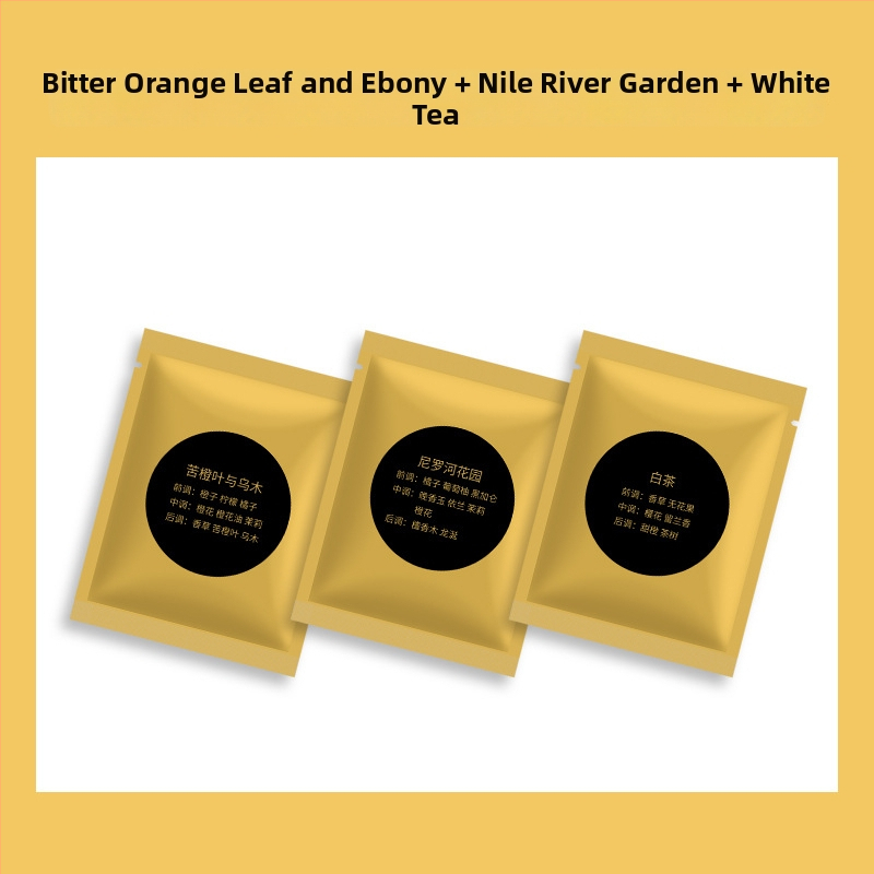 Auto mirisni ukras LA'vieparfaite s metalnim držačem parfema; funkcije: dekoracija, aromatiziranje i uklanjanje mirisa; mirisi: Nile garden, white tea, bitter orange leaf & oud; rok trajanja: tri godine