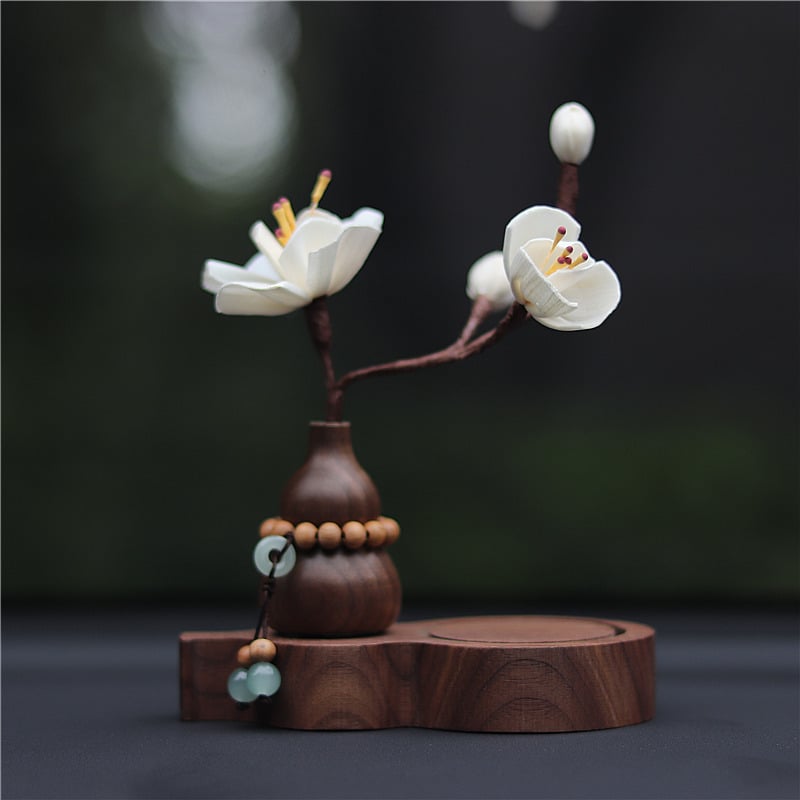 Ornament interior auto pentru consola centrală, aromaterapie, material metalic, stil modern