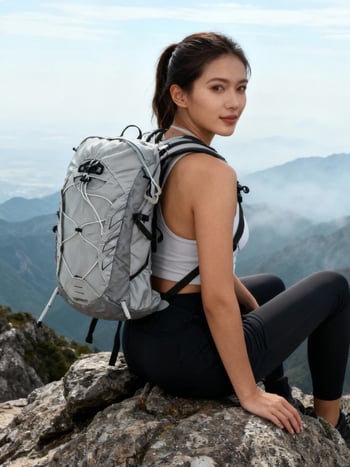 Rucsac de drumeție cu sistem de curele cu aer, material nylon, căptușeală din nylon, unisex