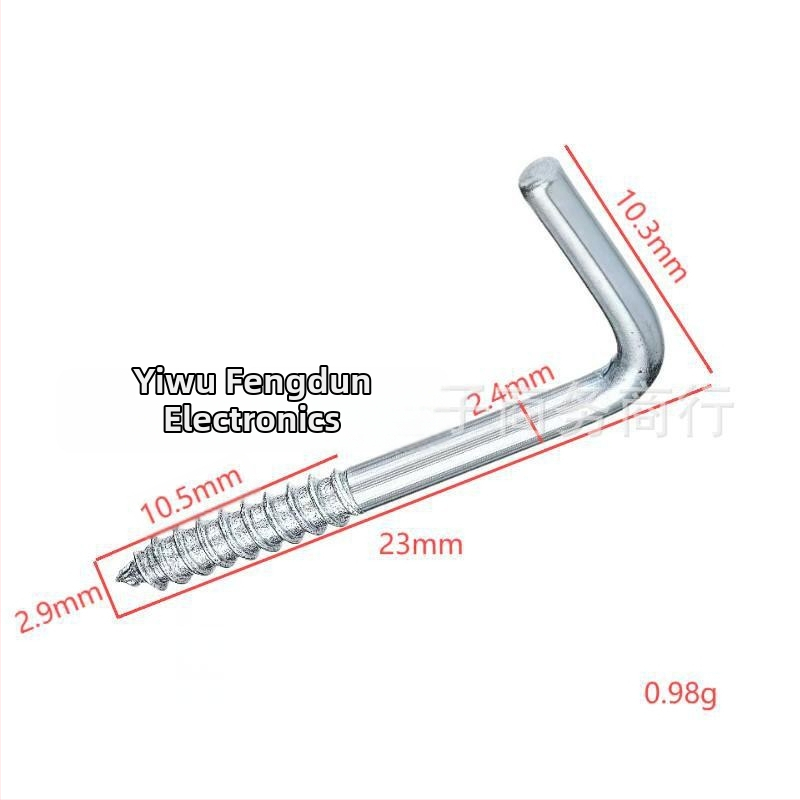 Háčik v tvare L so pravým uhlom