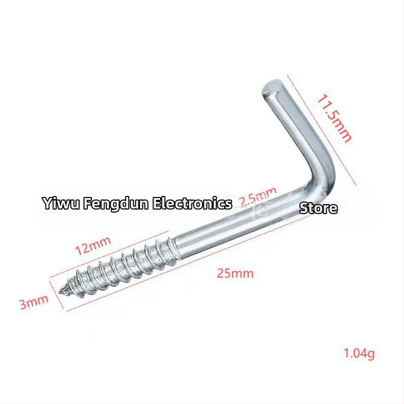 Háčik v tvare L so pravým uhlom