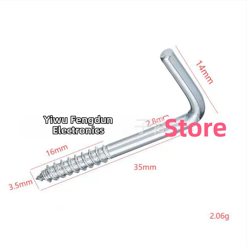 Háčik v tvare L so pravým uhlom