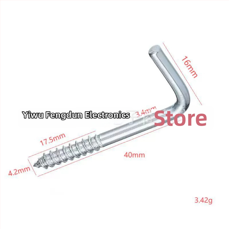 Háčik v tvare L so pravým uhlom