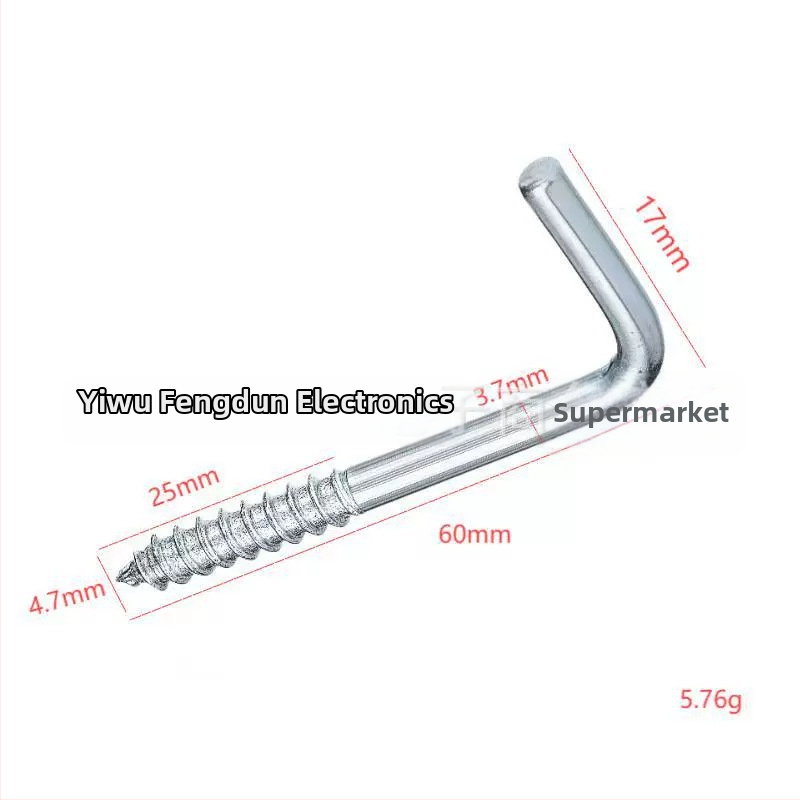 Háčik v tvare L so pravým uhlom