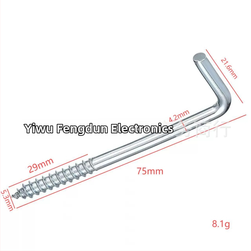 Háčik v tvare L so pravým uhlom