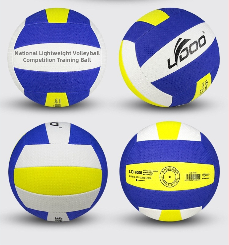 Laidu mäkký TPE vzdušný volejbal pre tréning; materiál: environmentálne šetrný TPE + PVC vnútorná vrstva; šitie: strojové šitie; pôvod: Xiamen, Fujian; logo tlačené: OK