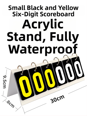 Tabuľka skóre - PVC materiál; prispôsobiteľná; vhodná pre stolný tenis a biliard; Jade valley značka