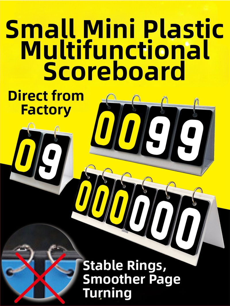 Tabuľka skóre - PVC materiál; prispôsobiteľná; vhodná pre stolný tenis a biliard; Jade valley značka