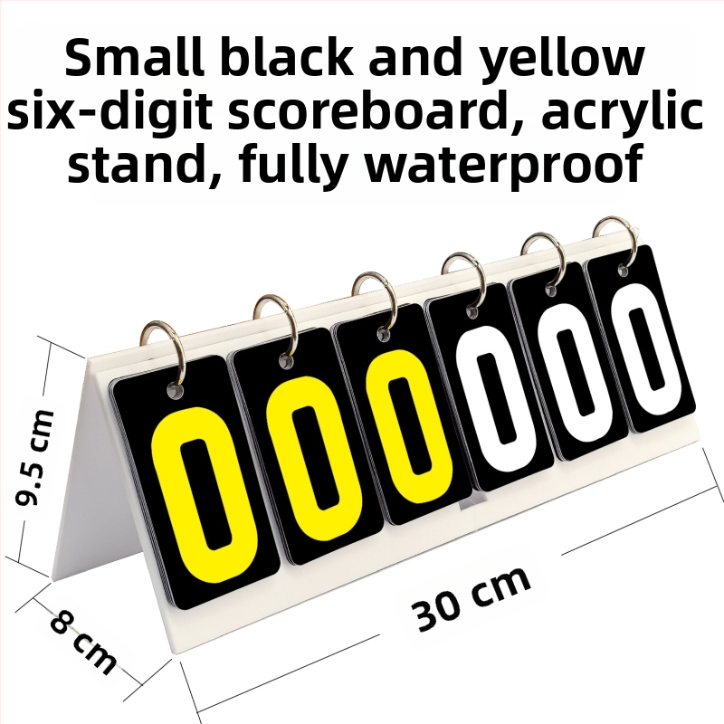 Tabuľka skóre - PVC materiál; prispôsobiteľná; vhodná pre stolný tenis a biliard; Jade valley značka