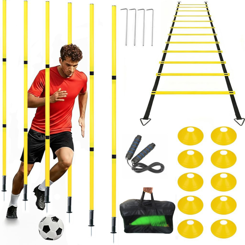PVC trening skup s bazom i torbom — marka Riding Trace, za nogomet, košarku i odbojku