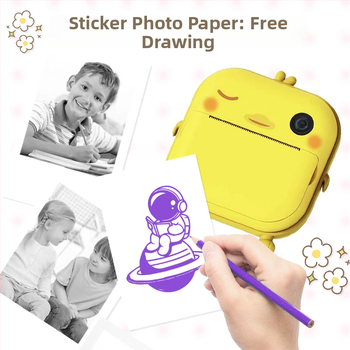 Detská okamžitá kamera s tlačou, model M2, 2,4-palcový LCD, 48 MP, TF pamäťová karta, batéria 1200 mAh