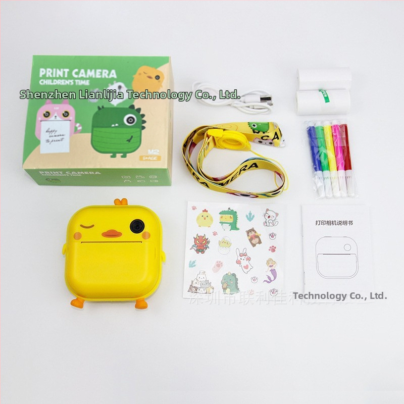 Detská okamžitá kamera s tlačou, model M2, 2,4-palcový LCD, 48 MP, TF pamäťová karta, batéria 1200 mAh