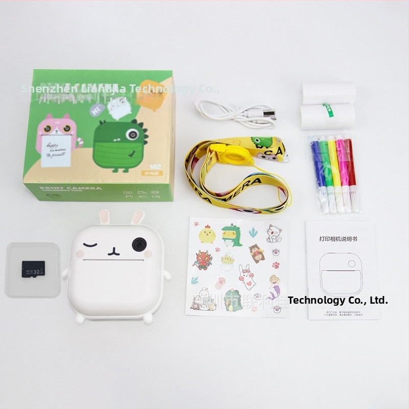 Detská okamžitá kamera s tlačou, model M2, 2,4-palcový LCD, 48 MP, TF pamäťová karta, batéria 1200 mAh