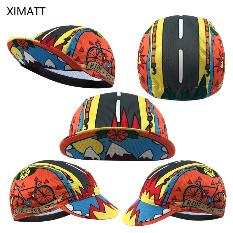 Колоездачна шапка, унисекс, бързосъхнеща, ветроустойчива и UV защита, полиестер