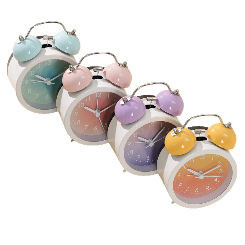 Mimidu stolni budilnik za učenike — analogni prikaz s brojevima, napajanje baterijom, glatko kretanje sekundne kazaljke, alarm i funkcija tišine