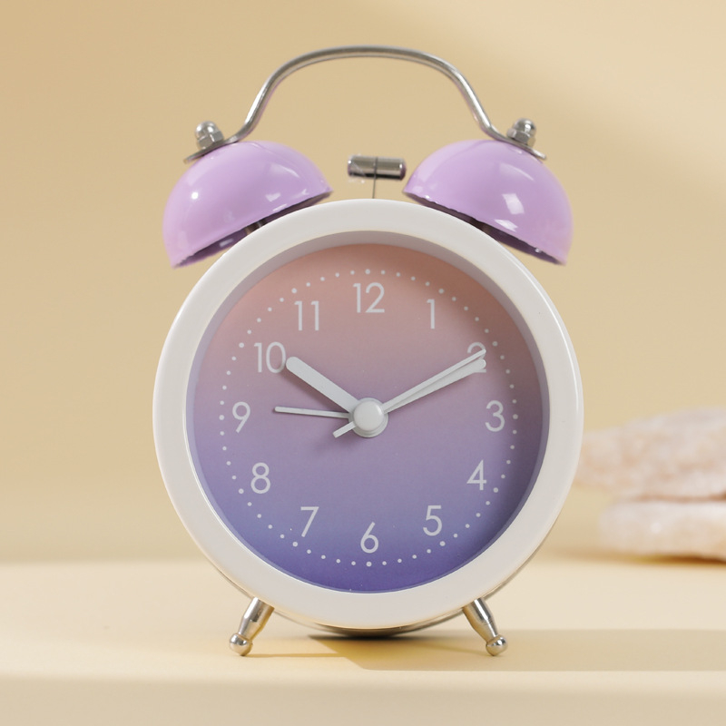 Mimidu stolni budilnik za učenike — analogni prikaz s brojevima, napajanje baterijom, glatko kretanje sekundne kazaljke, alarm i funkcija tišine