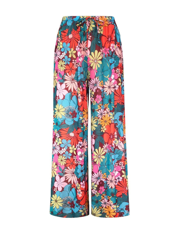 Női egyrészes fürdőruha hosszú ujjú, mellbetétekkel, mintával, rugalmas anyaggal (magas spandex-tartalom)